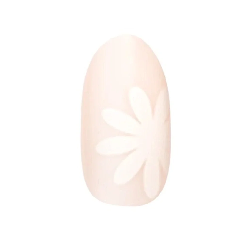 Olive and June Daisy Pop Super Stick Mani Press-On Nails Medium Oval 32ct